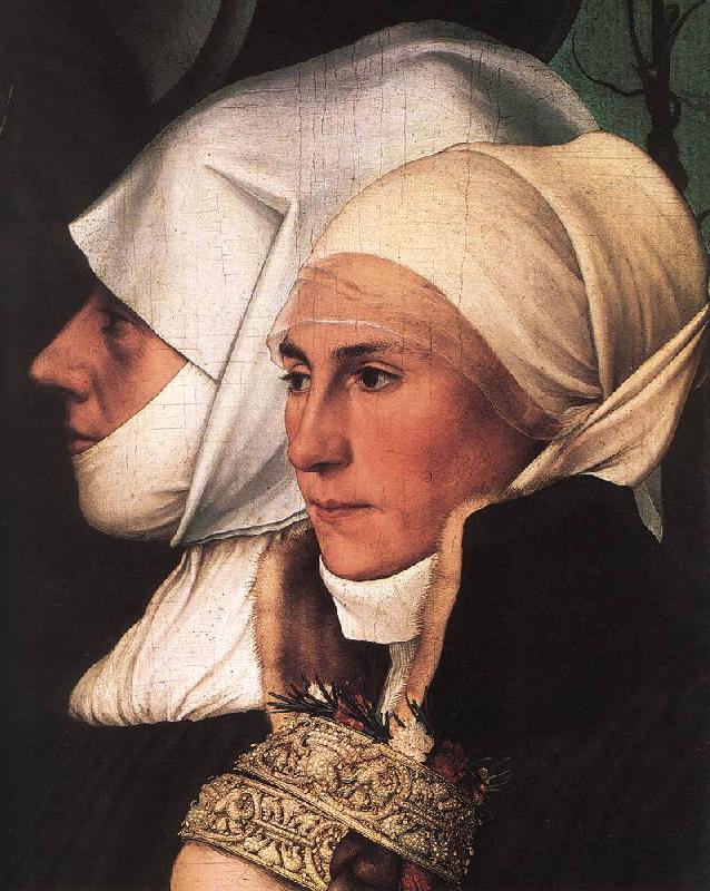 HOLBEIN, Hans the Younger Darmstadt Madonna (detail) sg Sweden oil painting art